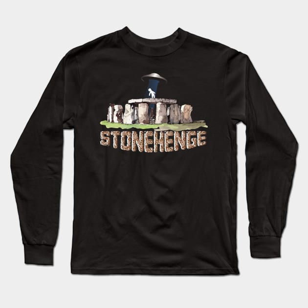 Space trip from Stonehenge Long Sleeve T-Shirt by Ideas Design